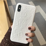 Coque iPhone en Cuir Mickey